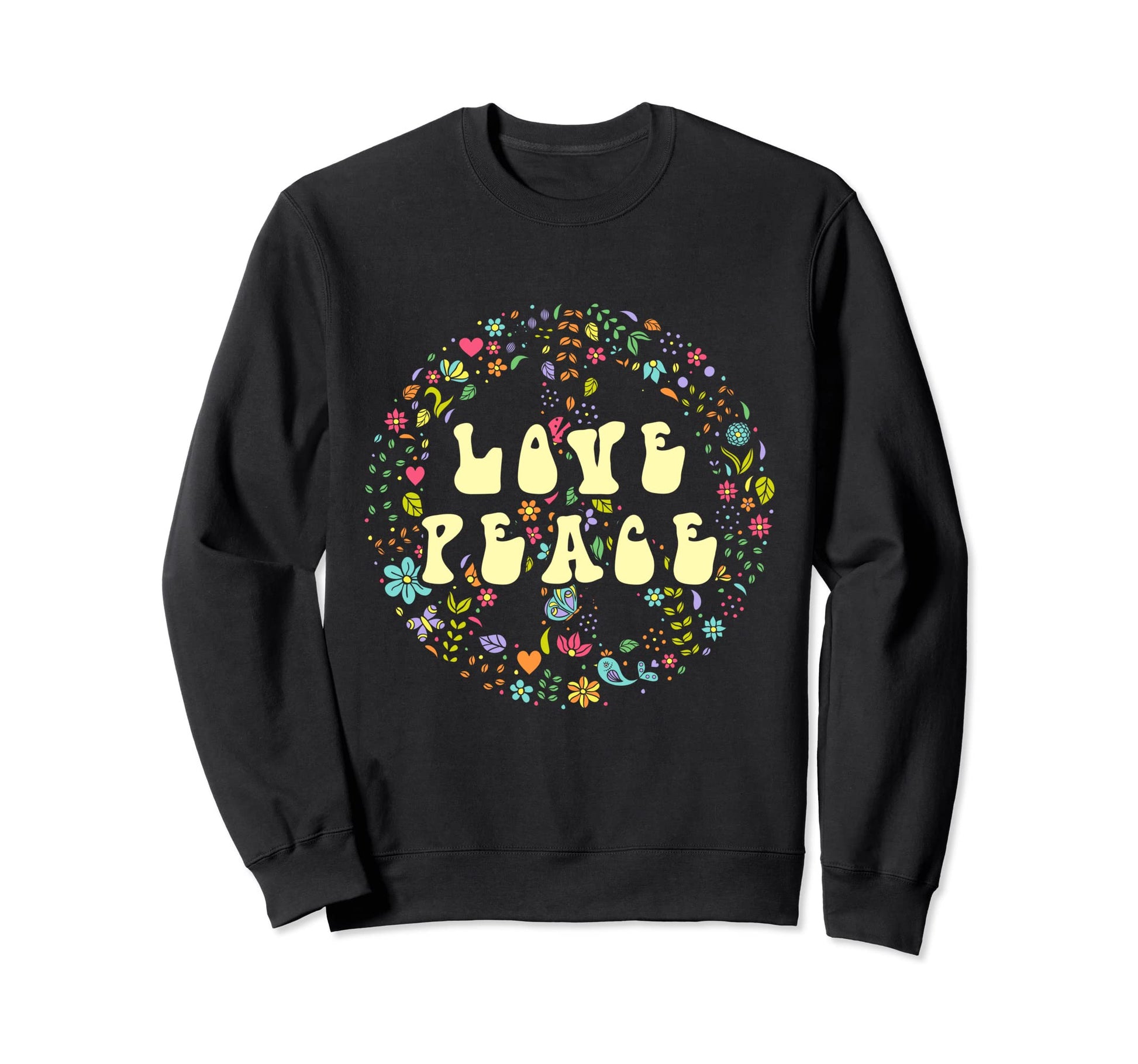 Love Peace Sweatshirt - Minimalist Print for Adults - T-Shirt, Sweatshirt, Hoodie