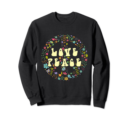 Love Peace Sweatshirt - Minimalist Print for Adults - T-Shirt, Sweatshirt, Hoodie