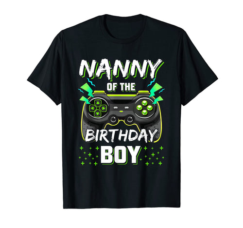 Nanny Birthday Video Game B Day Gamer Party T-Shirt - Unique Graphic Unisex - T-Shirt, Sweatshirt, Hoodie