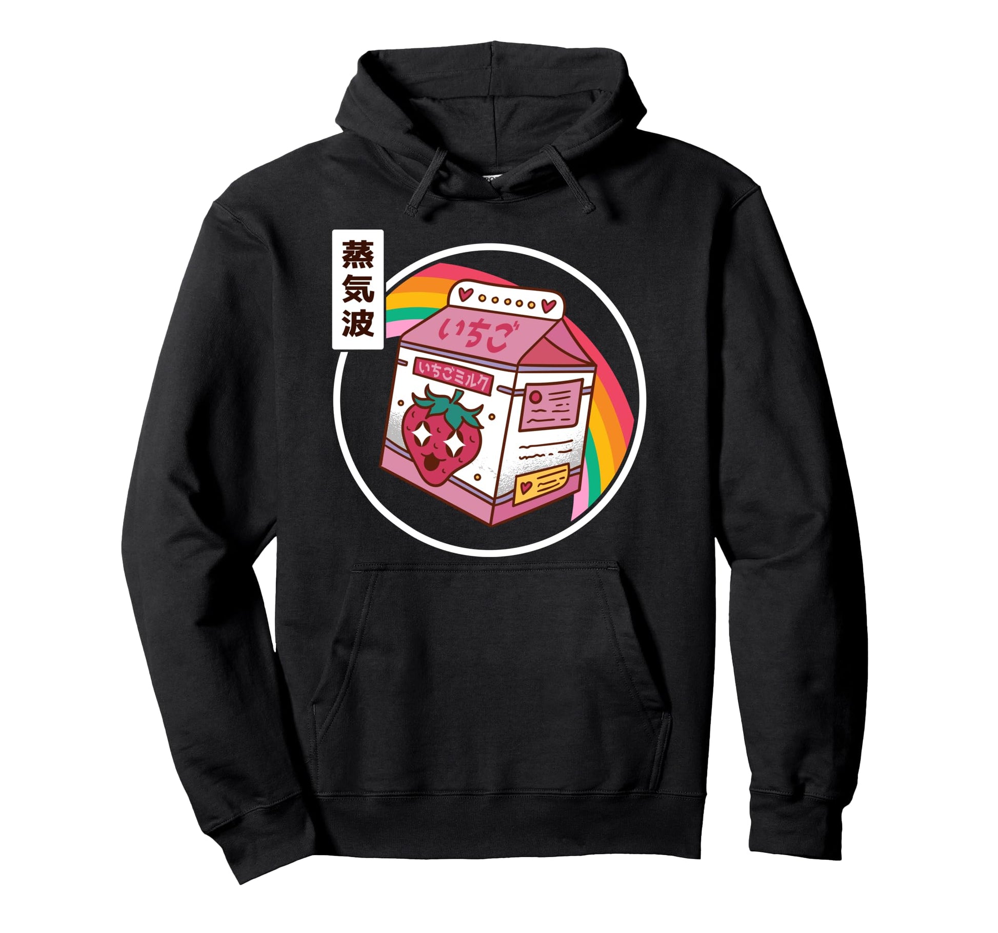 Strawberry Milk Japan Pastel Otaku Anime Hoodie - Graphic Print Unisex - T-Shirt, Sweatshirt, Hoodie