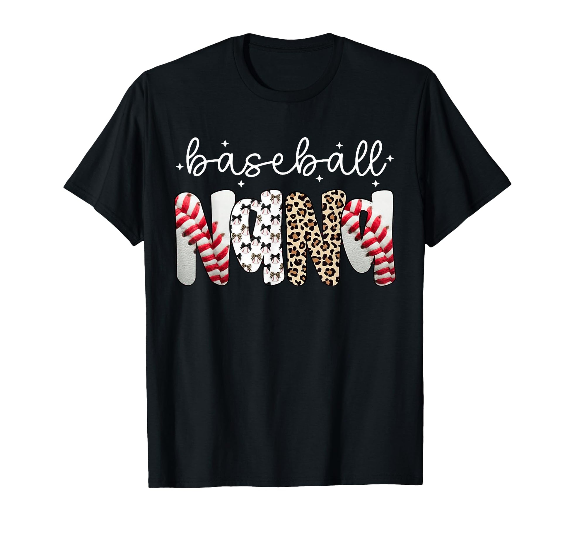 Distressed Leopard Game Day Baseball T-Shirt - Novelty Apparel for Adults - T-Shirt, Sweatshirt, Hoodie