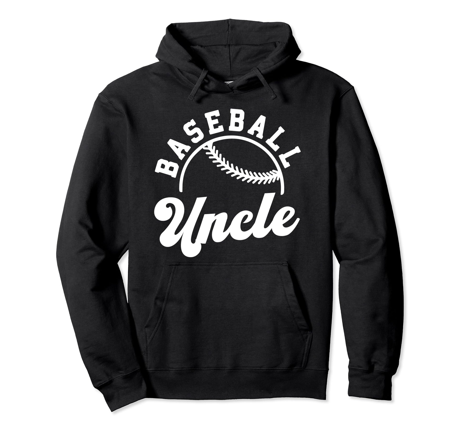 Baseball Uncle Matching Baseball Hoodie - Fun Novelty Design for Adults - T-Shirt, Sweatshirt, Hoodie
