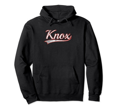 Knox Varsity Distressed Throwback Hoodie - Custom Art Print Unisex - T-Shirt, Sweatshirt, Hoodie