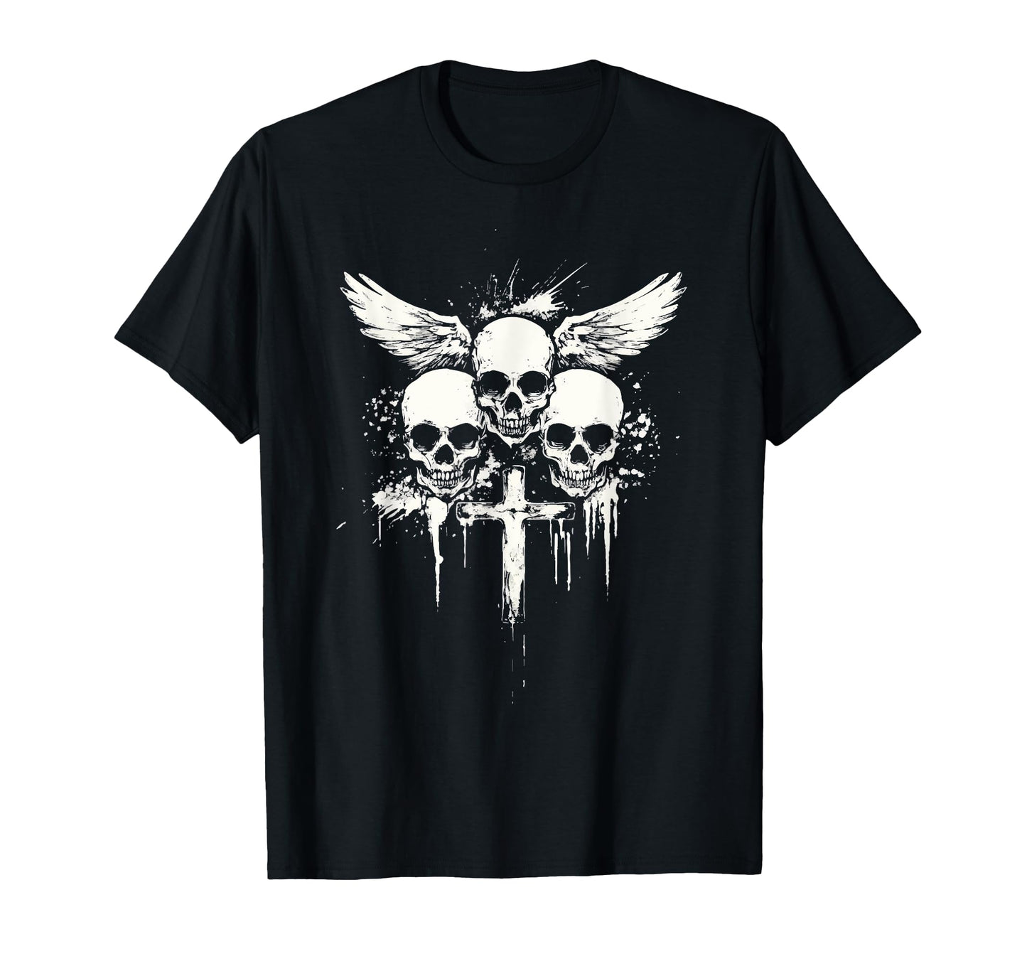 Skull Cross Goth Gothic Emo Alt Grunge T-Shirt - Streetwear Style Unisex - T-Shirt, Sweatshirt, Hoodie