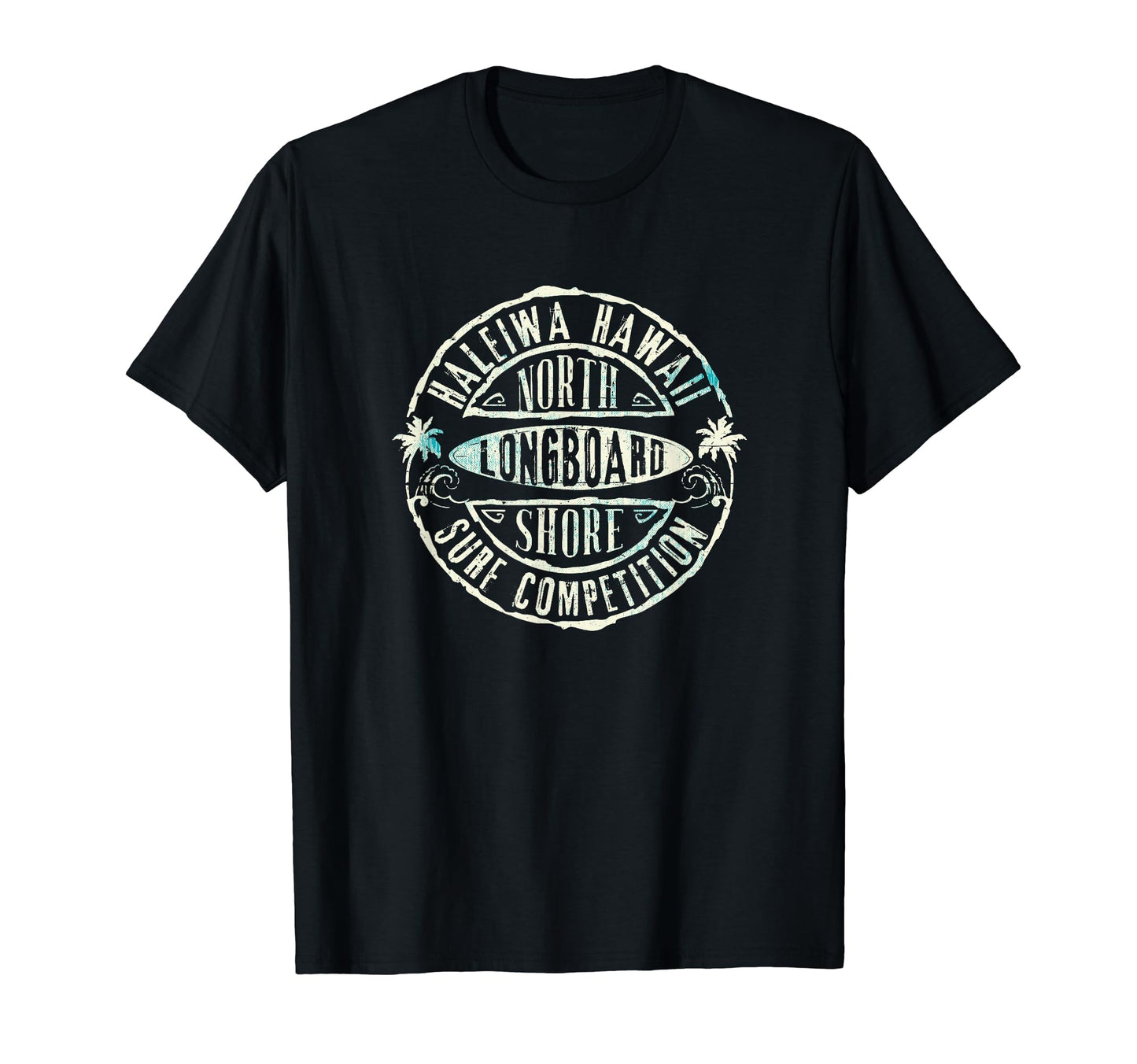 North Shore Long Board Surf Hawaii T-Shirt - Custom Art Print for Adults - T-Shirt, Sweatshirt, Hoodie