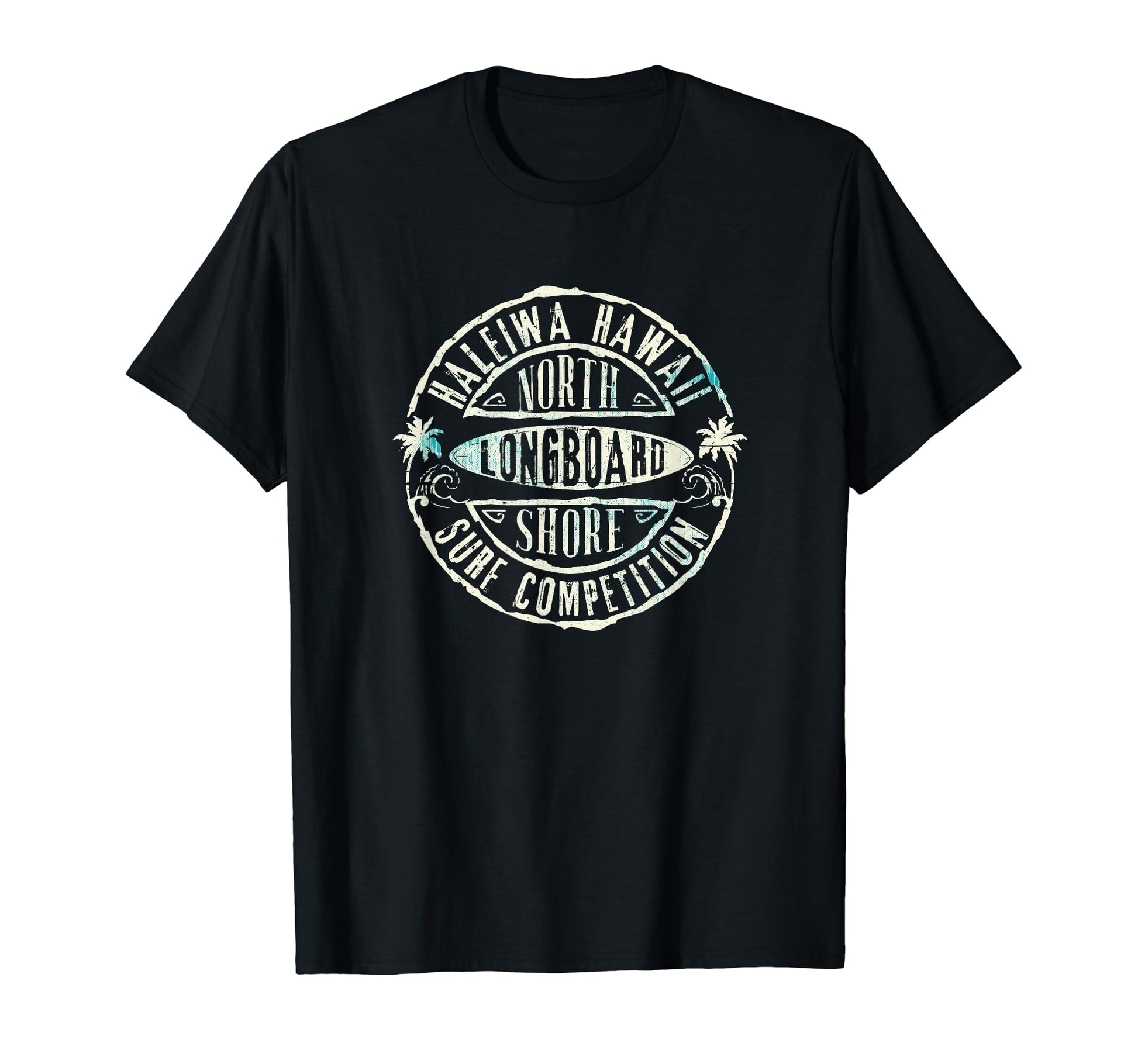 North Shore Long Board Surf Hawaii T-Shirt - Custom Art Print for Adults - T-Shirt, Sweatshirt, Hoodie