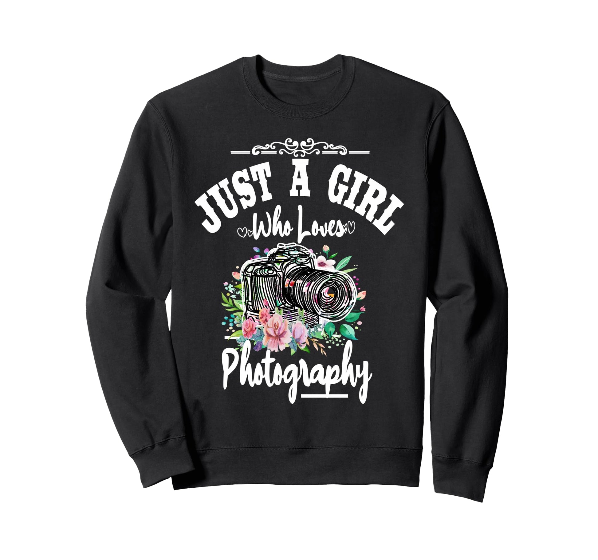 Womens Just Who Loves Photography Sweatshirt - Minimalist Print Men Women - T-Shirt, Sweatshirt, Hoodie