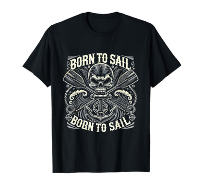 Seafaring Rebel Skull Anchor Rocker T-Shirt - Streetwear Style for Adults - T-Shirt, Sweatshirt, Hoodie