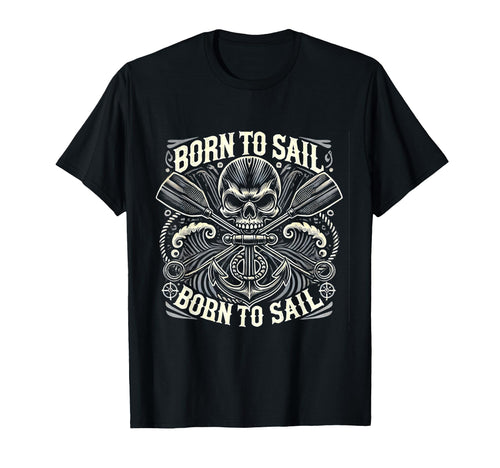 Seafaring Rebel Skull Anchor Rocker T-Shirt - Streetwear Style for Adults - T-Shirt, Sweatshirt, Hoodie
