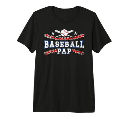 Mens Baseball Pap Best Grandpa Pap Baseball T-Shirt - Graphic Print Unisex - T-Shirt, Sweatshirt, Hoodie