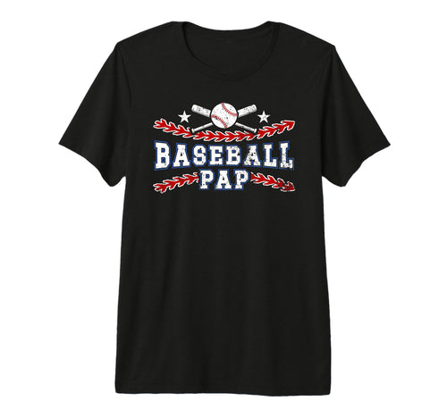 Mens Baseball Pap Best Grandpa Pap Baseball T-Shirt - Graphic Print Unisex - T-Shirt, Sweatshirt, Hoodie