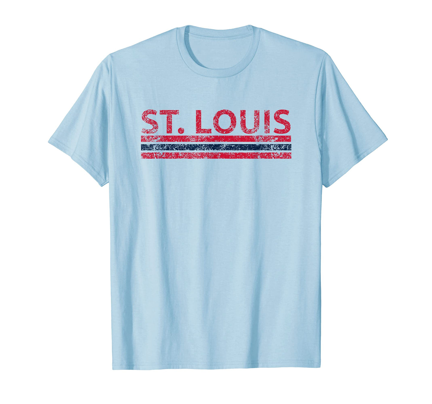St Louis Missouri Weathered Stripe T-Shirt - Streetwear Style Men Women - T-Shirt, Sweatshirt, Hoodie