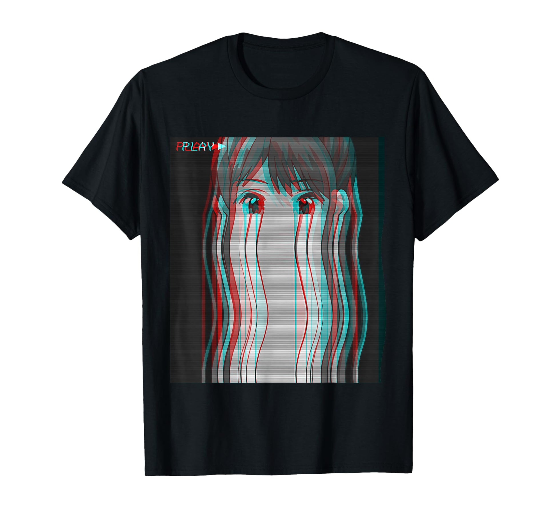 Sad Anime Eboy Egirl Harajuku T-Shirt - Minimalist Print Men Women - T-Shirt, Sweatshirt, Hoodie