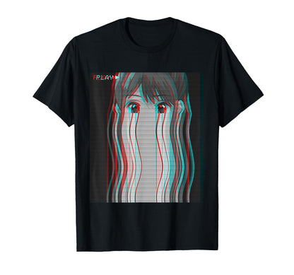 Sad Anime Eboy Egirl Harajuku T-Shirt - Minimalist Print Men Women - T-Shirt, Sweatshirt, Hoodie