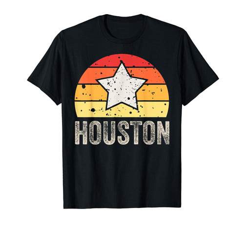 Stripe Star Houston T-Shirt - Aesthetic Graphic for Adults - T-Shirt, Sweatshirt, Hoodie