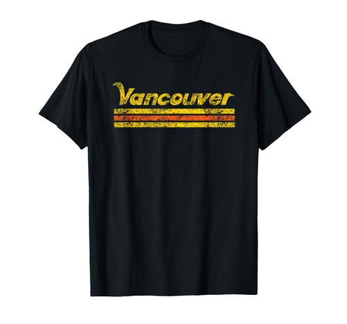 Vancouver Canada Weathered Stripe T-Shirt - Streetwear Style Unisex - T-Shirt, Sweatshirt, Hoodie