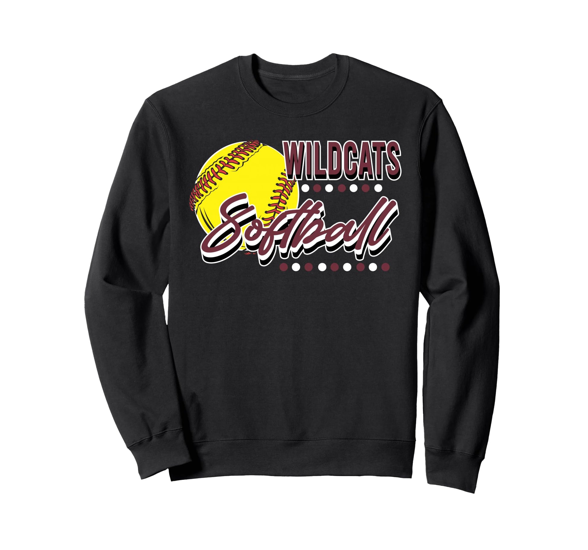 Wildcats Softball Team Mom Game Sweatshirt - Minimalist Print Men Women - T-Shirt, Sweatshirt, Hoodie