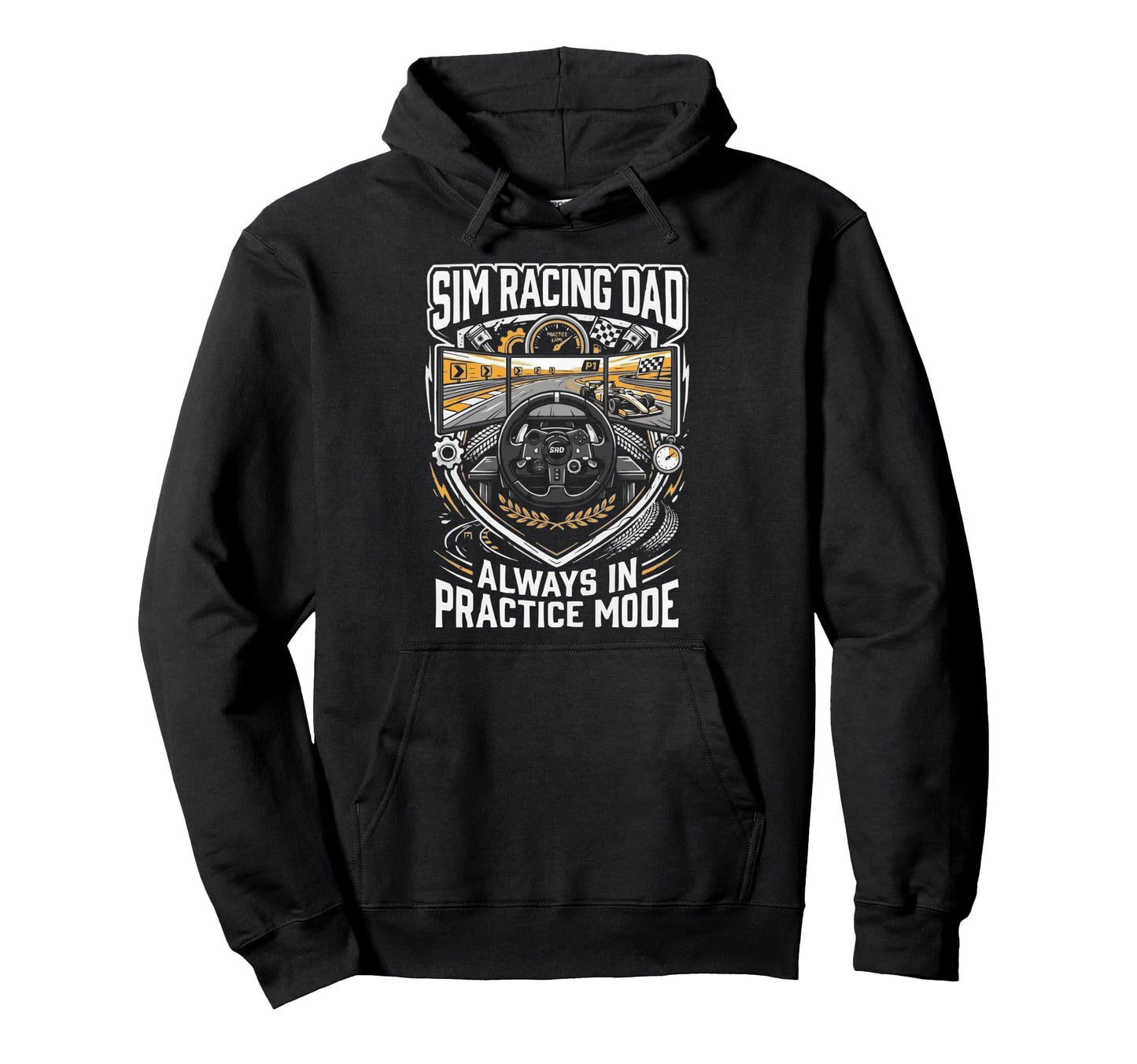 Sim Racing Dad Virtual Racing Game Hoodie - Streetwear Style Men Women - T-Shirt, Sweatshirt, Hoodie