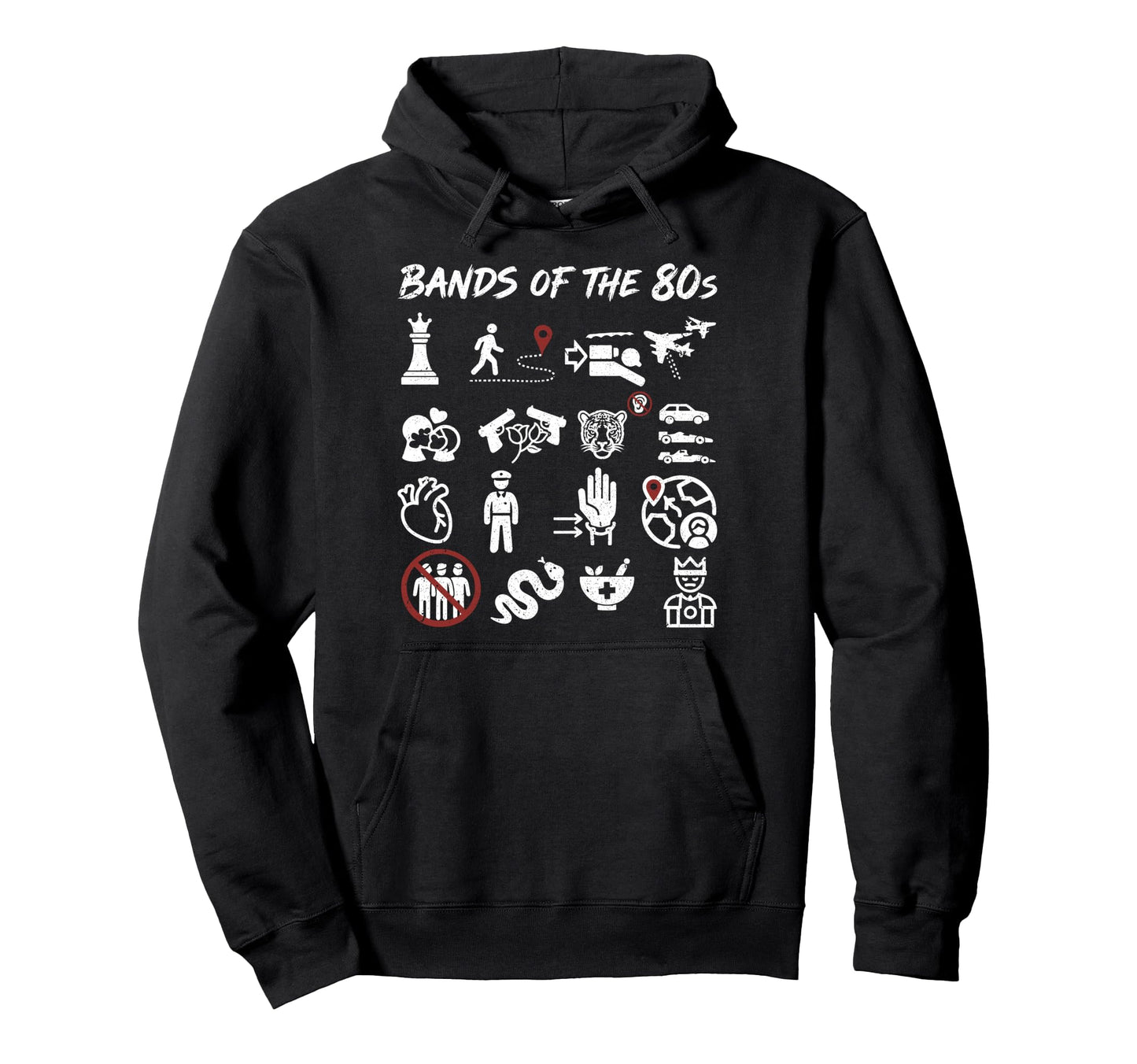 Bands 80S Rock Music Lover Rock And Hoodie - Fun Novelty Design Unisex - T-Shirt, Sweatshirt, Hoodie