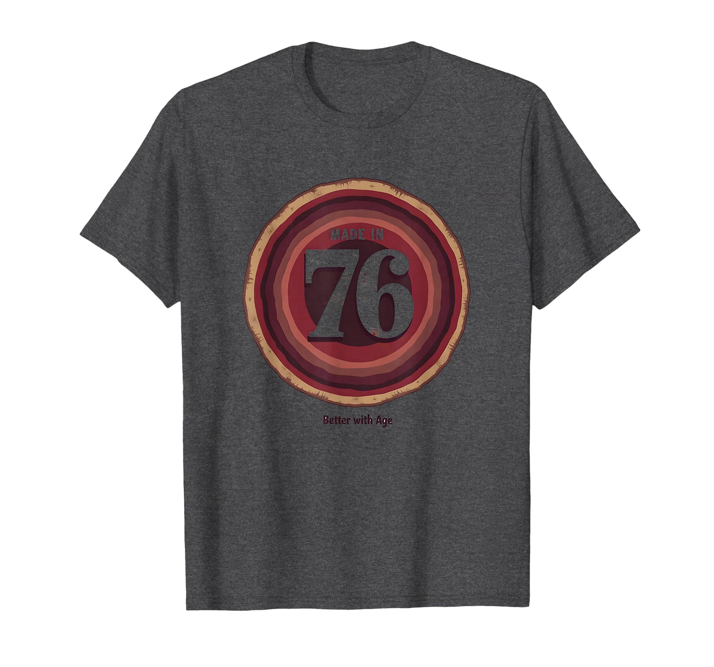 Made 76 Better Age Birthday Gift Dark T-Shirt - Novelty Apparel Men Women - T-Shirt, Sweatshirt, Hoodie