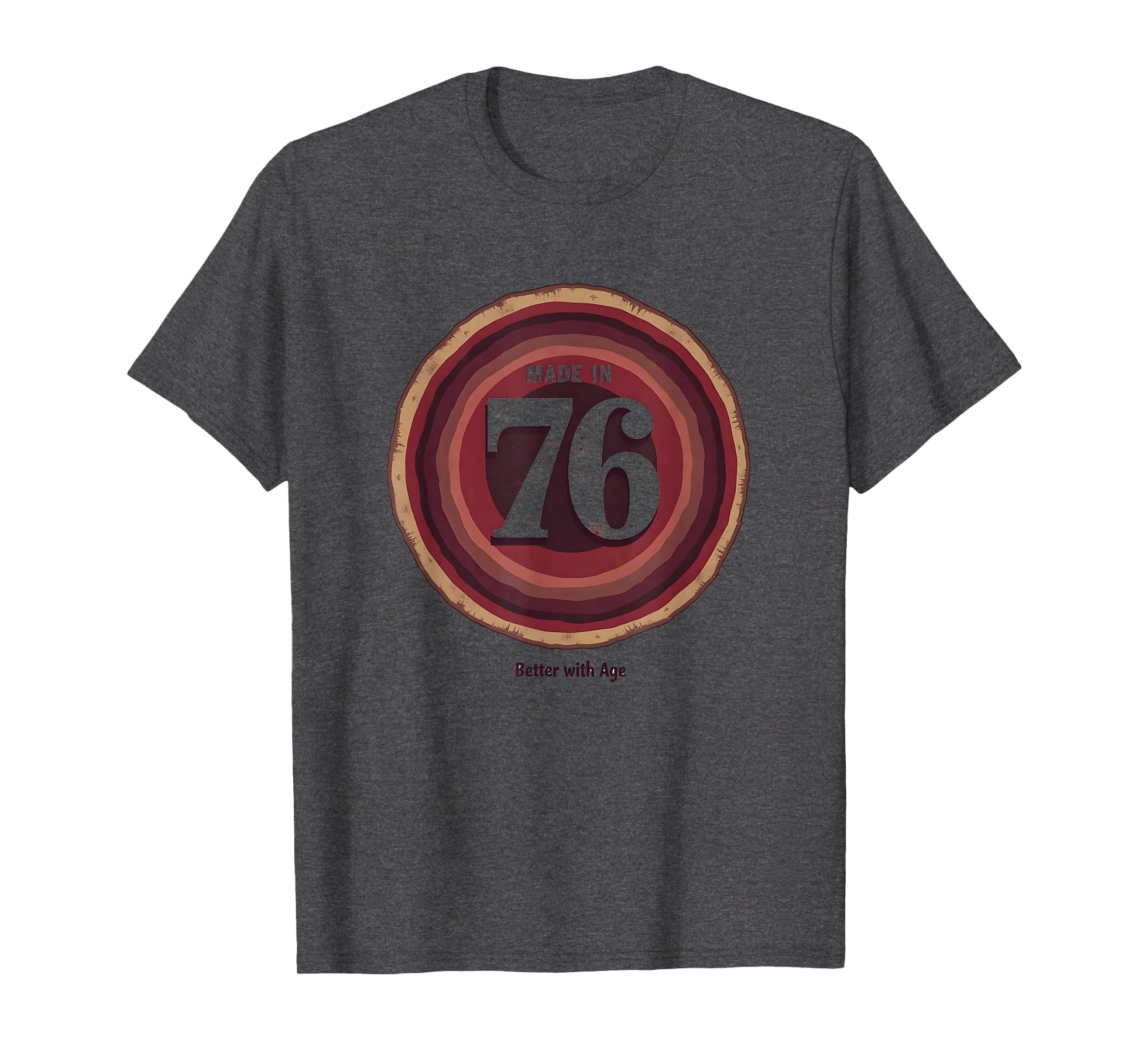 Made 76 Better Age Birthday Gift Dark T-Shirt - Novelty Apparel Men Women - T-Shirt, Sweatshirt, Hoodie