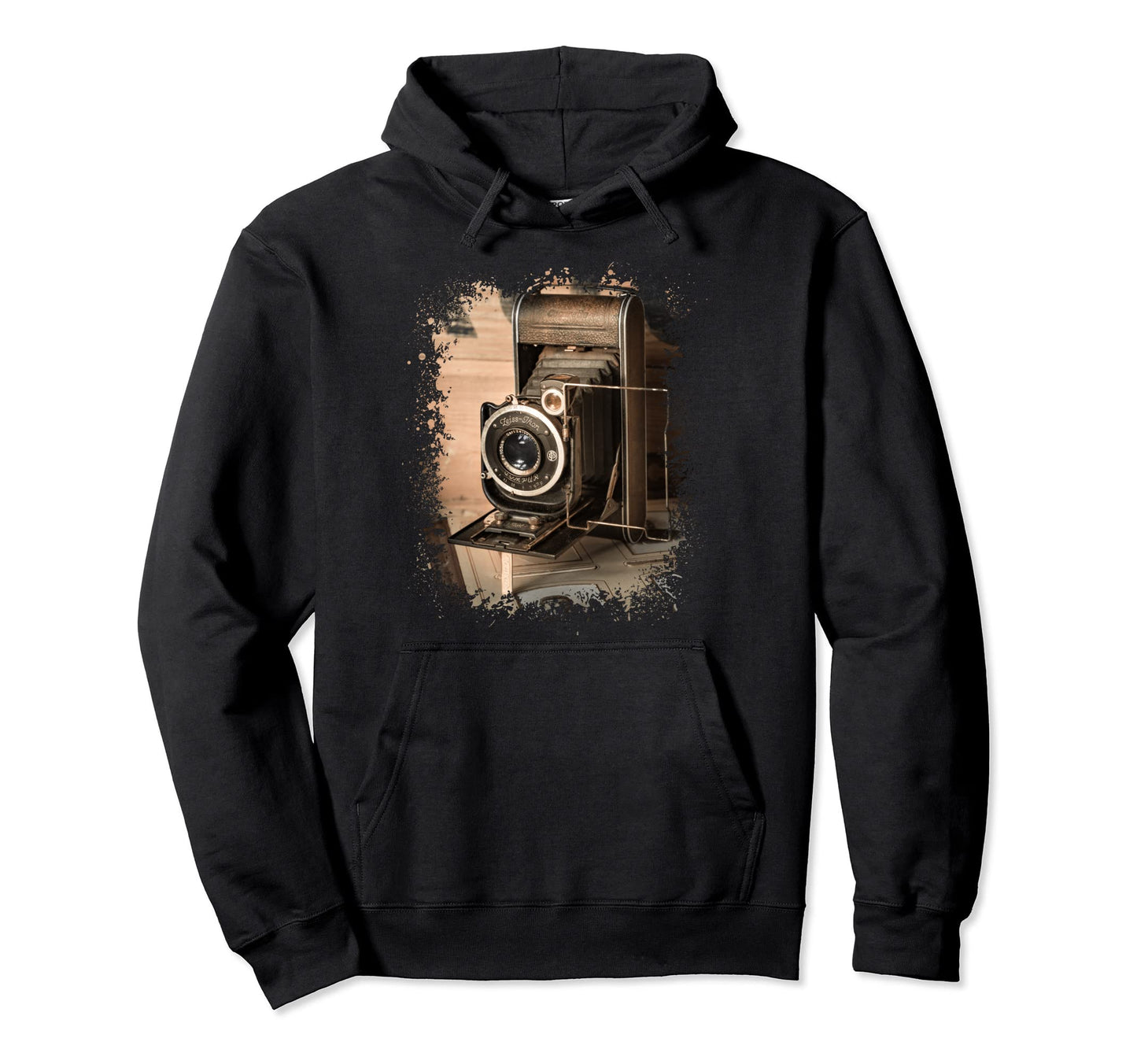 Camera Sepia Tone Photo Photographer Hoodie - Custom Art Print Unisex - T-Shirt, Sweatshirt, Hoodie