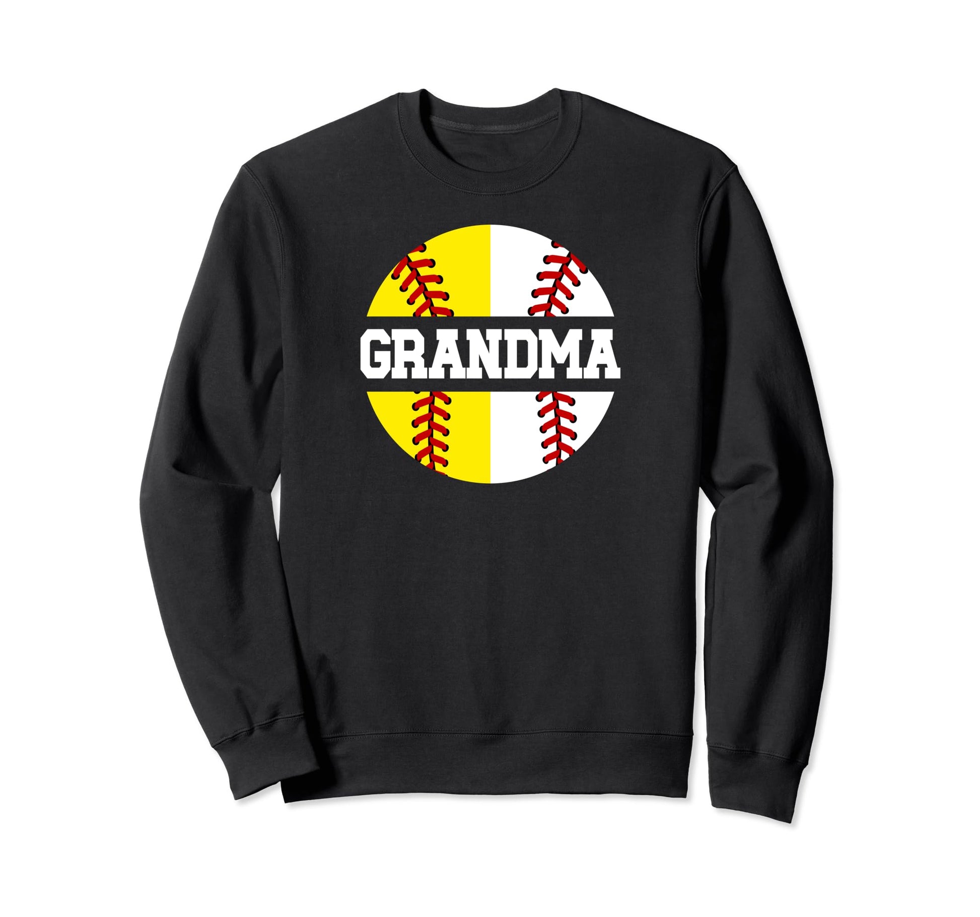 Baseball Softball Grandma Softball Sweatshirt - Graphic Print for Adults - T-Shirt, Sweatshirt, Hoodie