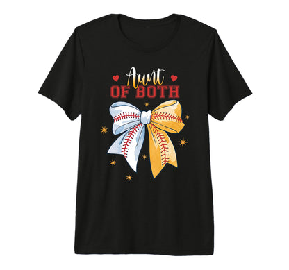 Aunt Both Baseball Softball Coquette T-Shirt - Custom Art Print for Adults - T-Shirt, Sweatshirt, Hoodie