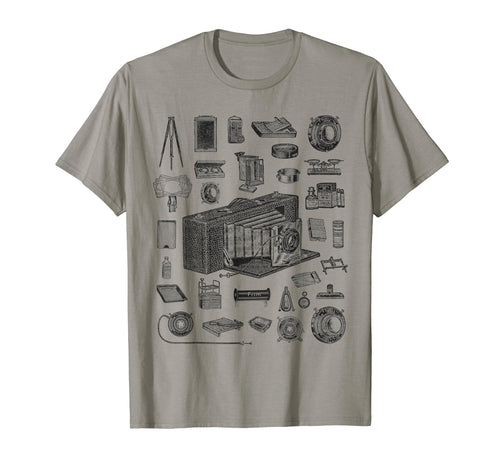 Large Format Camera Parts Photographer T-Shirt - Custom Art Print Men Women - T-Shirt, Sweatshirt, Hoodie