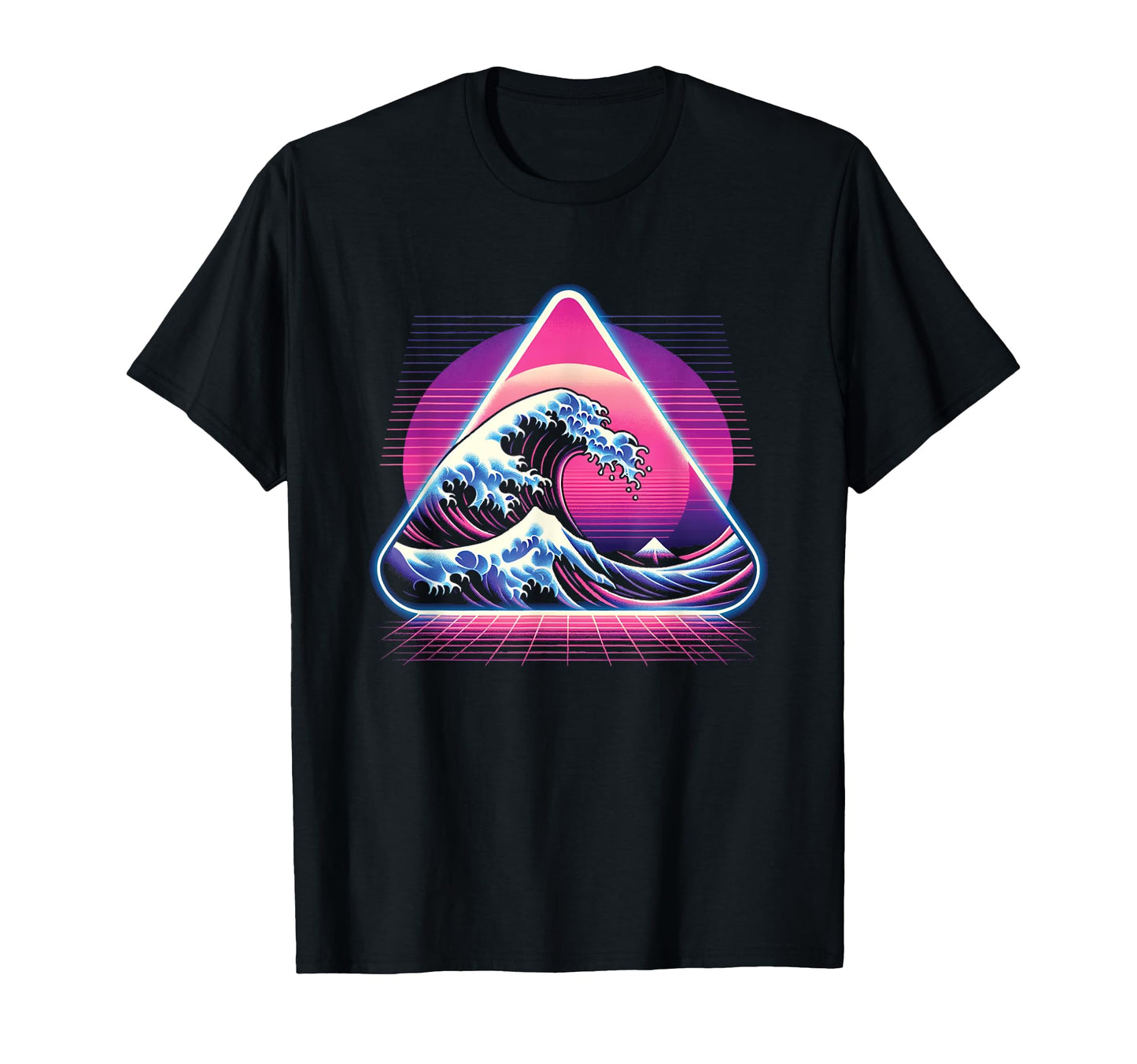 Great Wave Kanagawa Vaporwave Aesthetic T-Shirt - Novelty Apparel Men Women - T-Shirt, Sweatshirt, Hoodie