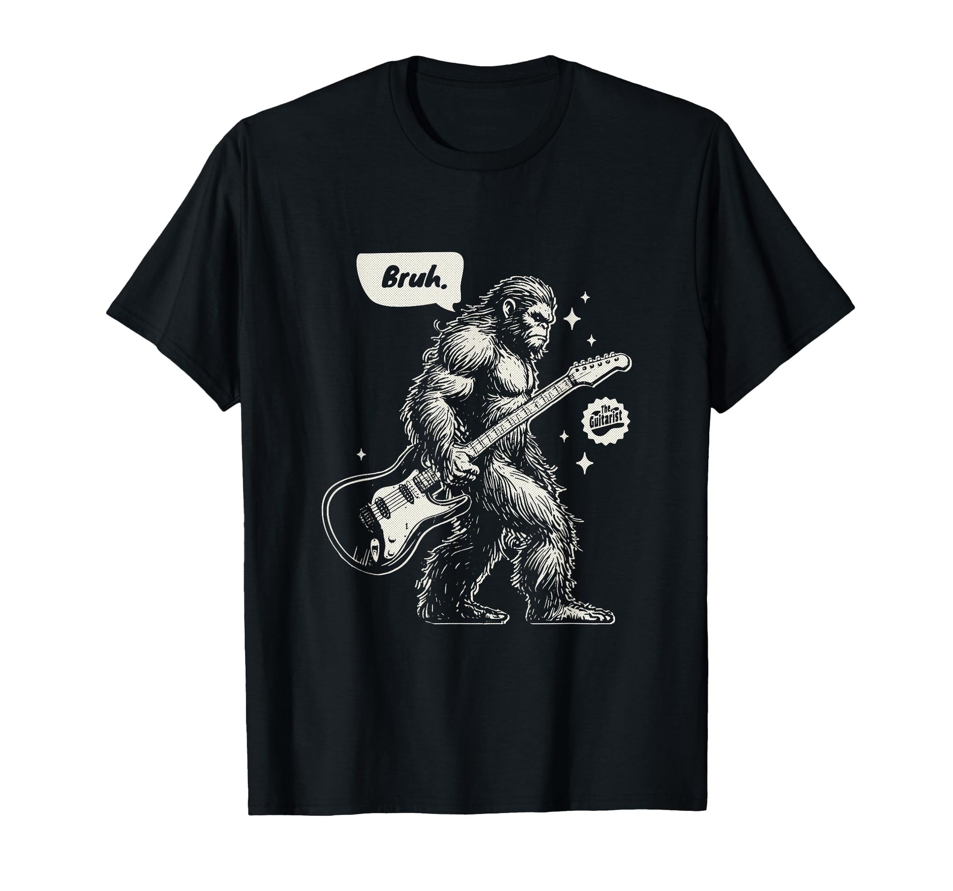 Bigfoot Bruh Electric Guitarist T-Shirt - Streetwear Style Men Women - T-Shirt, Sweatshirt, Hoodie