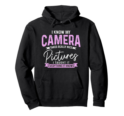 Funny Photographer Camera Funny Hoodie - Fun Novelty Design Unisex - T-Shirt, Sweatshirt, Hoodie