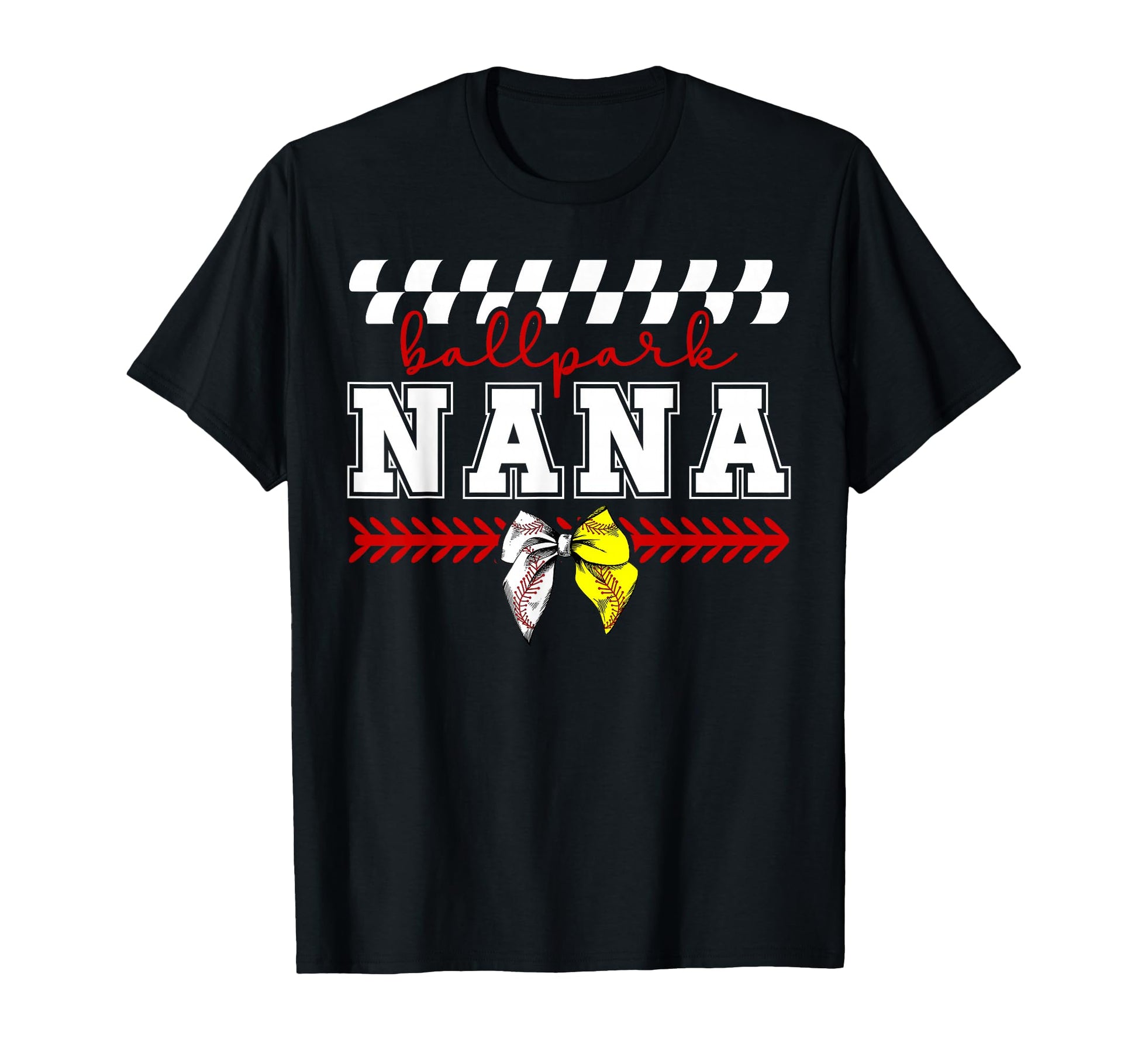 Ballpark Nana Grandma Baseball Softball T-Shirt - Minimalist Print Unisex - T-Shirt, Sweatshirt, Hoodie