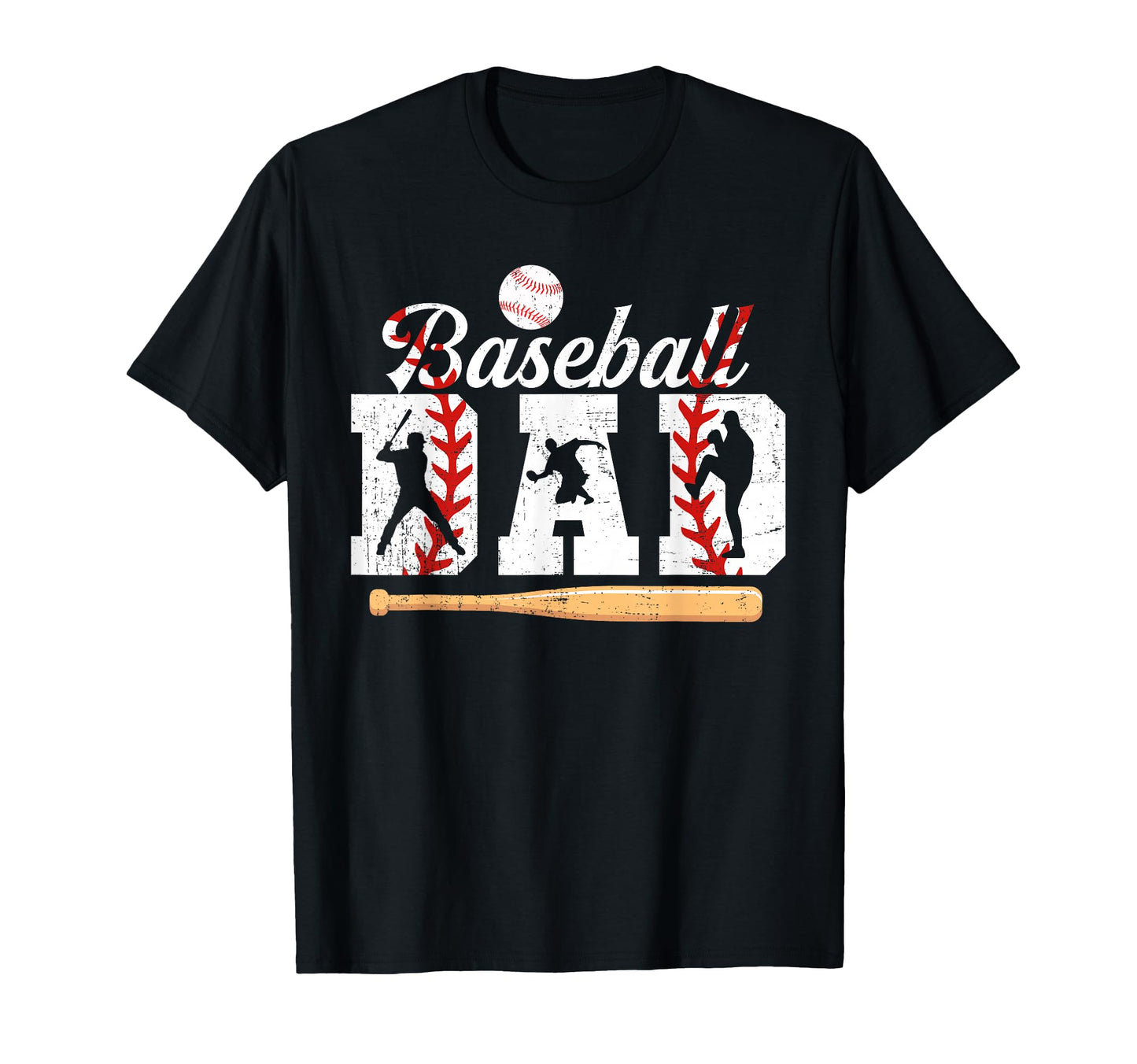 Baseball Dad Fathers Day Sport Coach T-Shirt - Trendy Graphic for Adults - T-Shirt, Sweatshirt, Hoodie