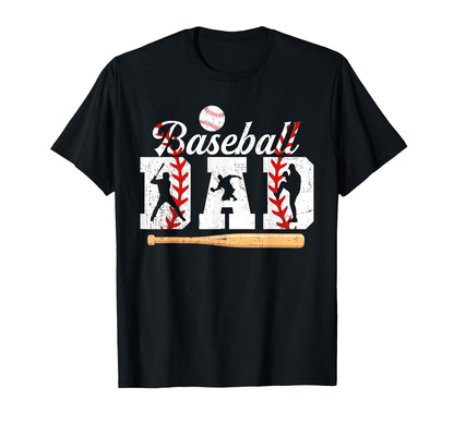 Baseball Dad Fathers Day Sport Coach T-Shirt - Trendy Graphic for Adults - T-Shirt, Sweatshirt, Hoodie