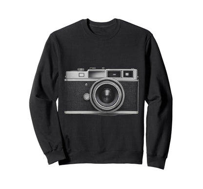 Camera Lover Photography Gift Sweatshirt - Graphic Print Men Women - T-Shirt, Sweatshirt, Hoodie