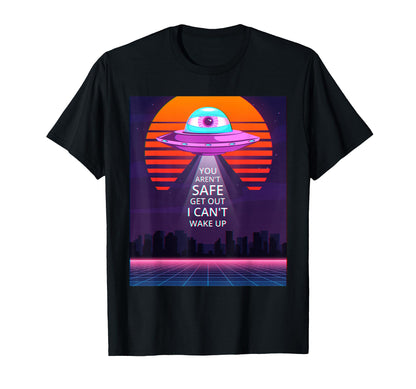 Weirdcore Aesthetic Ufo Eyeball Alien T-Shirt - Trendy Graphic for Adults - T-Shirt, Sweatshirt, Hoodie