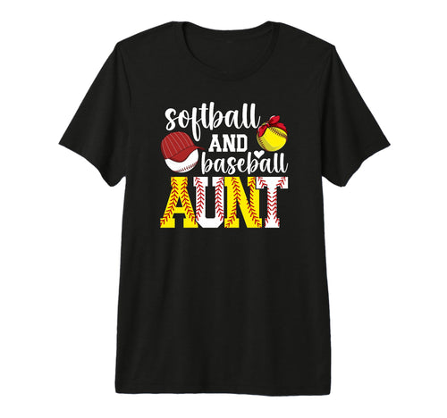 Softball And Baseball Aunt Baseball T-Shirt - Streetwear Style Unisex - T-Shirt, Sweatshirt, Hoodie