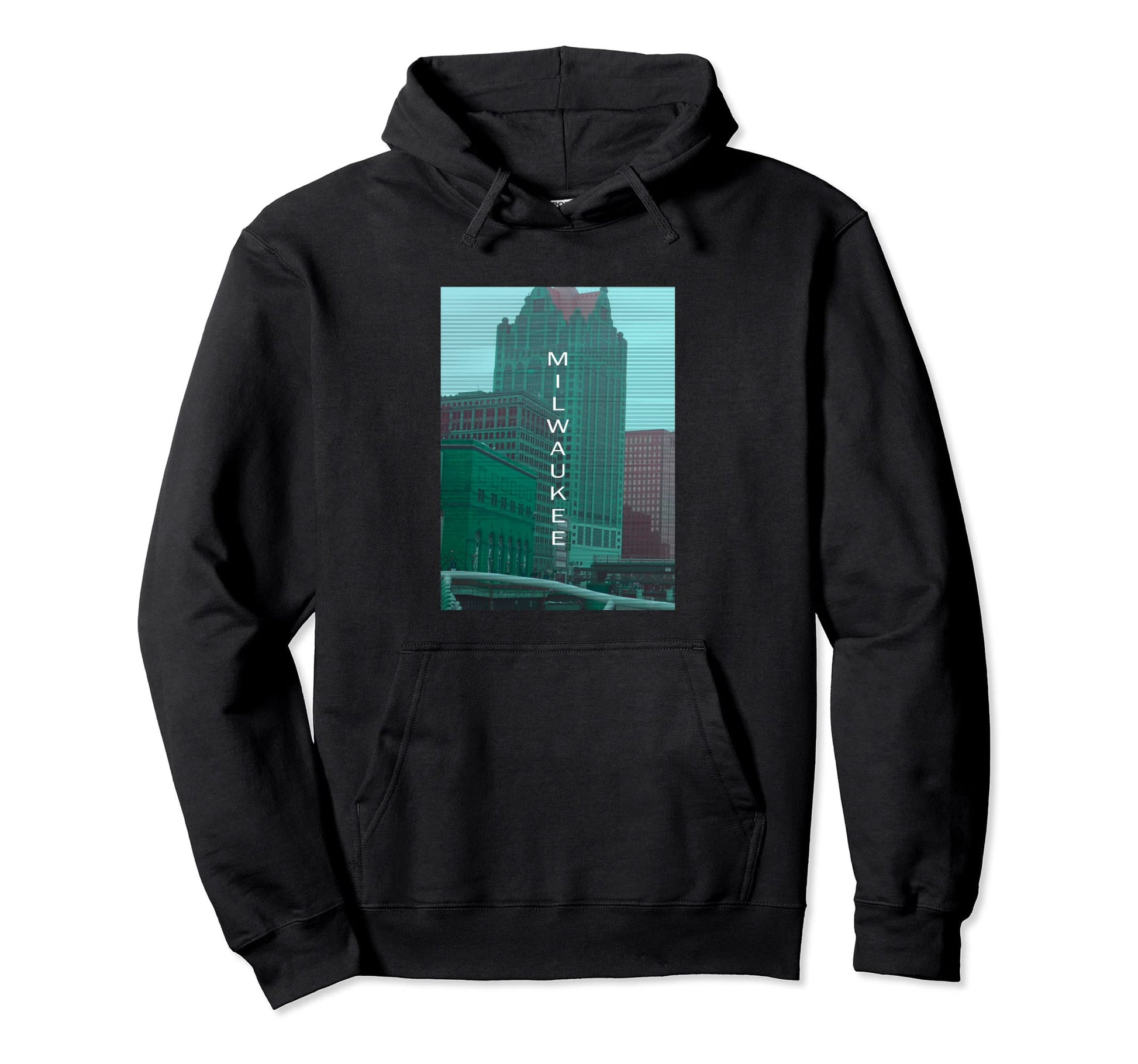 Wisconsin Vaporwave Aesthetic Hoodie - Casual Everyday Wear for Adults - T-Shirt, Sweatshirt, Hoodie