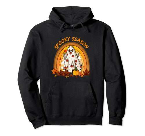 Halloween Spooky Season Ghost Fall Hoodie - Streetwear Style Men Women - T-Shirt, Sweatshirt, Hoodie