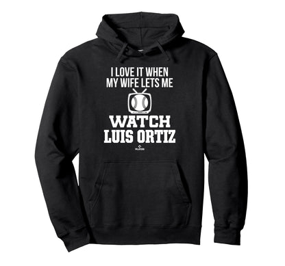 My Wife Lets Me Watch Luis Ortiz Hoodie - Graphic Print for Adults - T-Shirt, Sweatshirt, Hoodie
