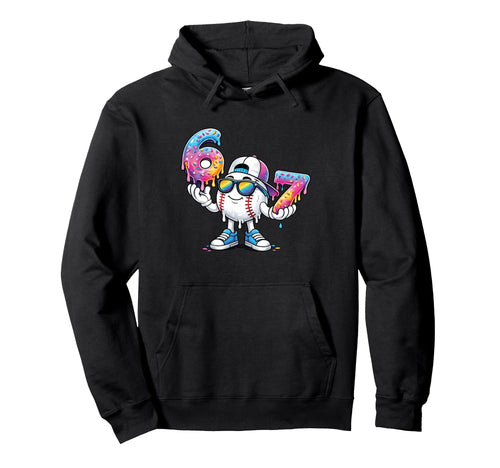 Baseball 67 Ice Cream Drip Funny Hoodie - Fun Novelty Design for Adults - T-Shirt, Sweatshirt, Hoodie