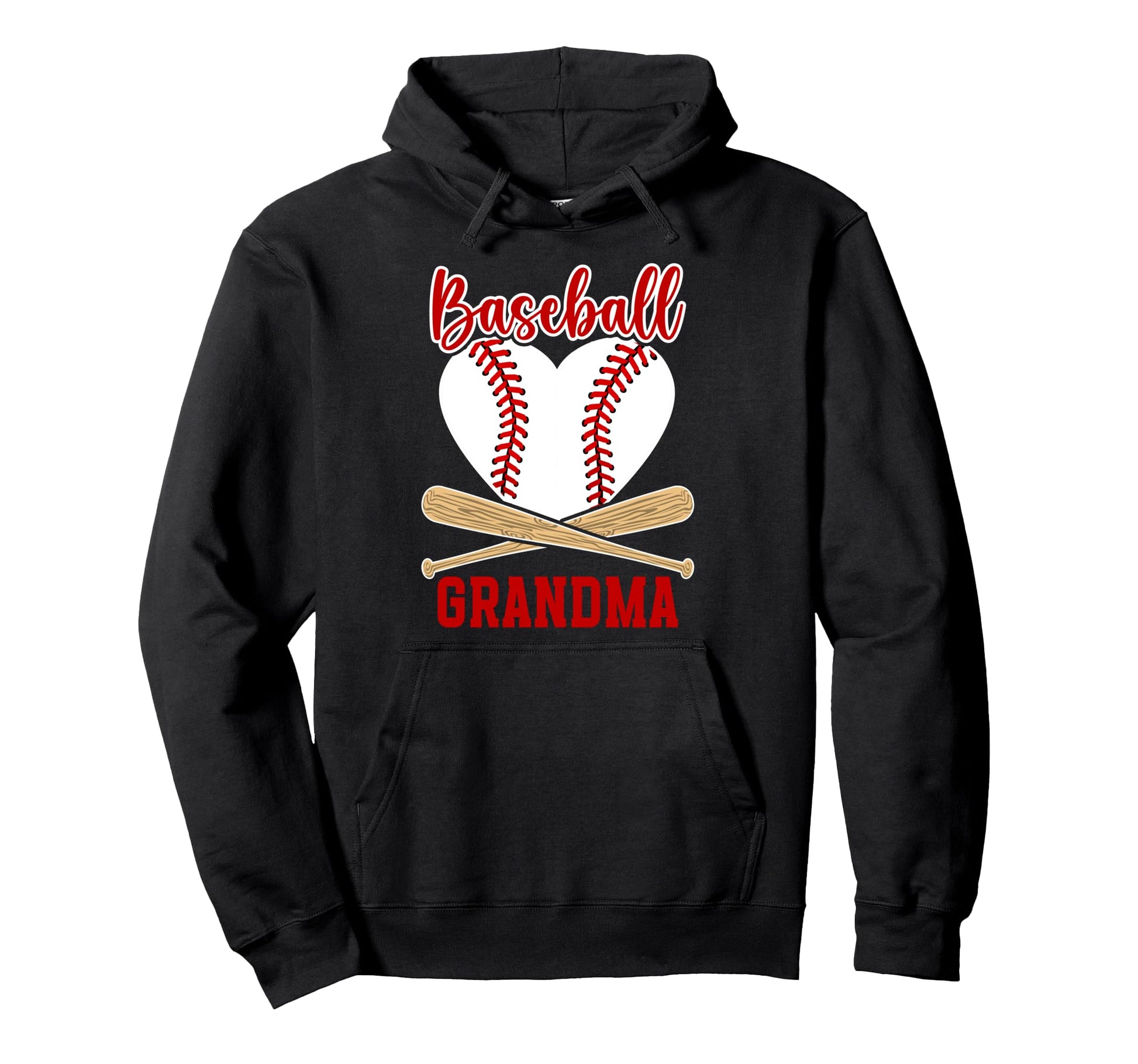 Baseball Grandma Baseball Player Hoodie - Unique Graphic Men Women - T-Shirt, Sweatshirt, Hoodie