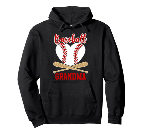 Baseball Grandma Baseball Player Hoodie - Unique Graphic Men Women - T-Shirt, Sweatshirt, Hoodie