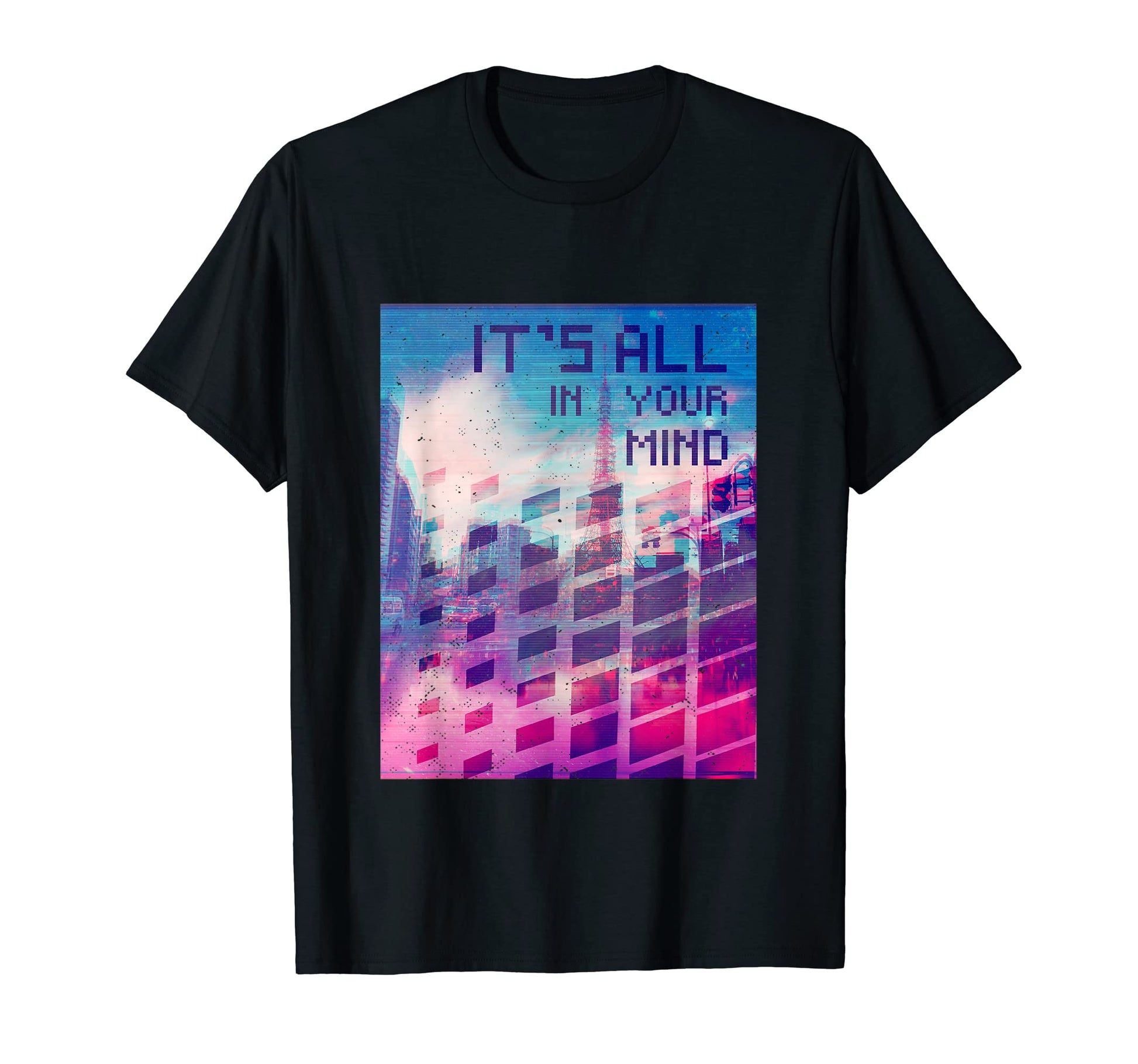 Its All Your Mind Vaporwave Aesthetic T-Shirt - Novelty Apparel for Adults - T-Shirt, Sweatshirt, Hoodie