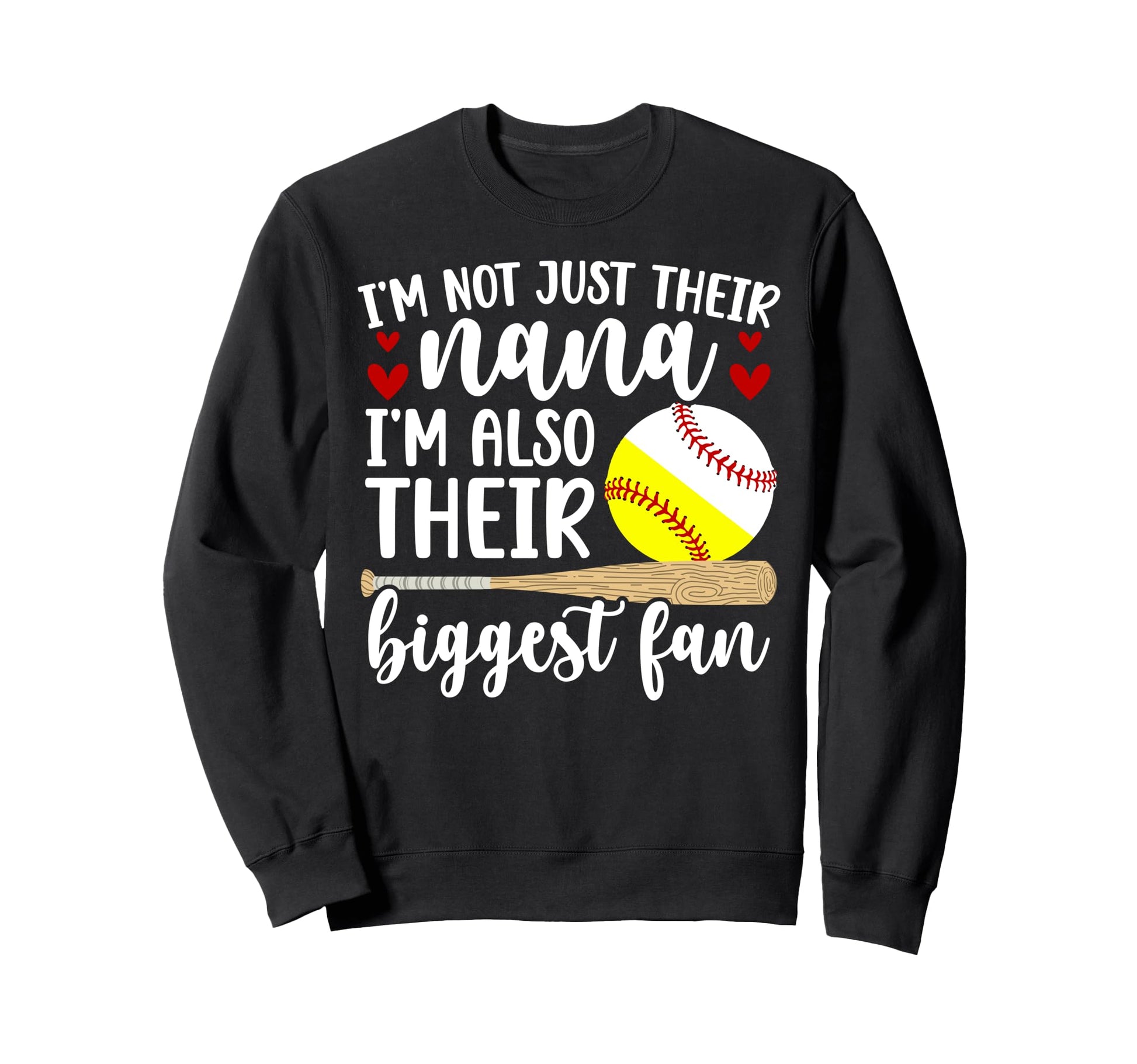 Their Biggest Fan Softball Baseball Sweatshirt - Unique Graphic Men Women - T-Shirt, Sweatshirt, Hoodie