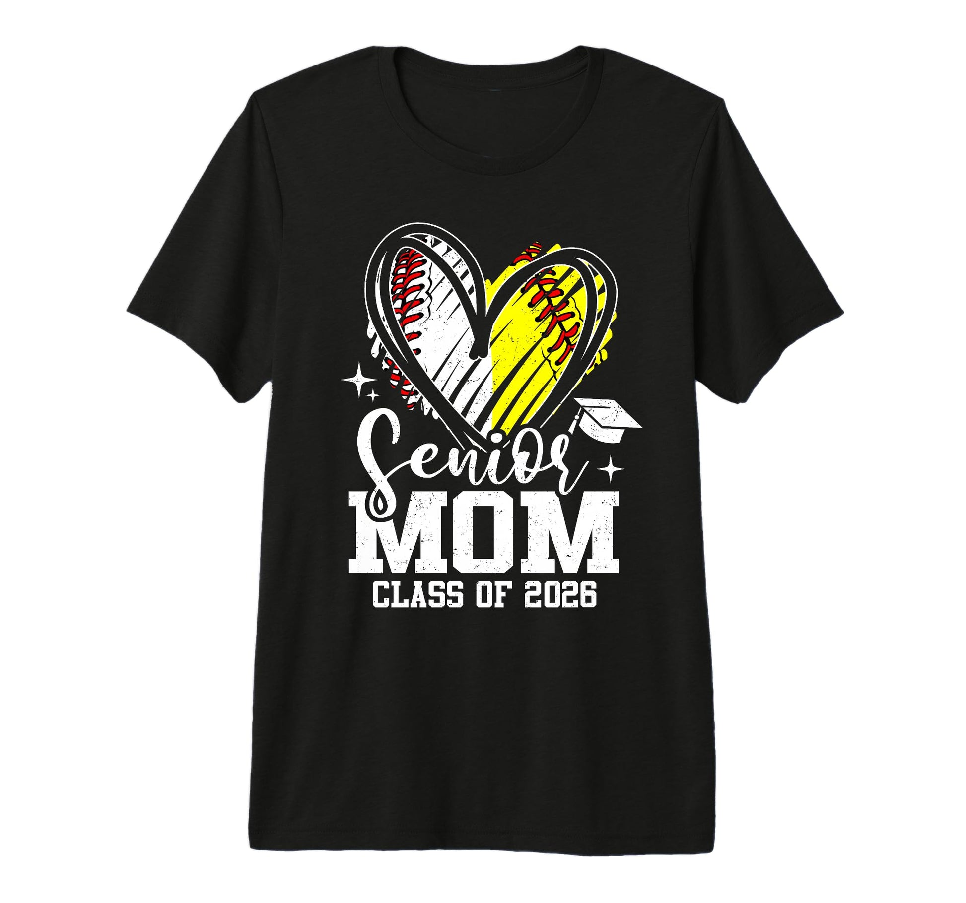 Proud Senior Mom Class 2026 Baseball T-Shirt - Novelty Apparel Unisex - T-Shirt, Sweatshirt, Hoodie