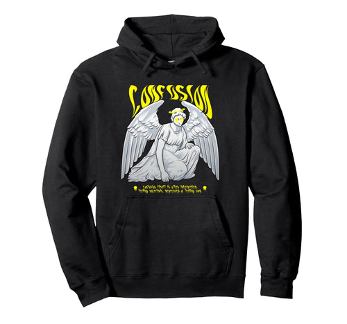 Angel Confusion Aesthetic Edgy Streetwear Hoodie - Unique Graphic Men Women - T-Shirt, Sweatshirt, Hoodie