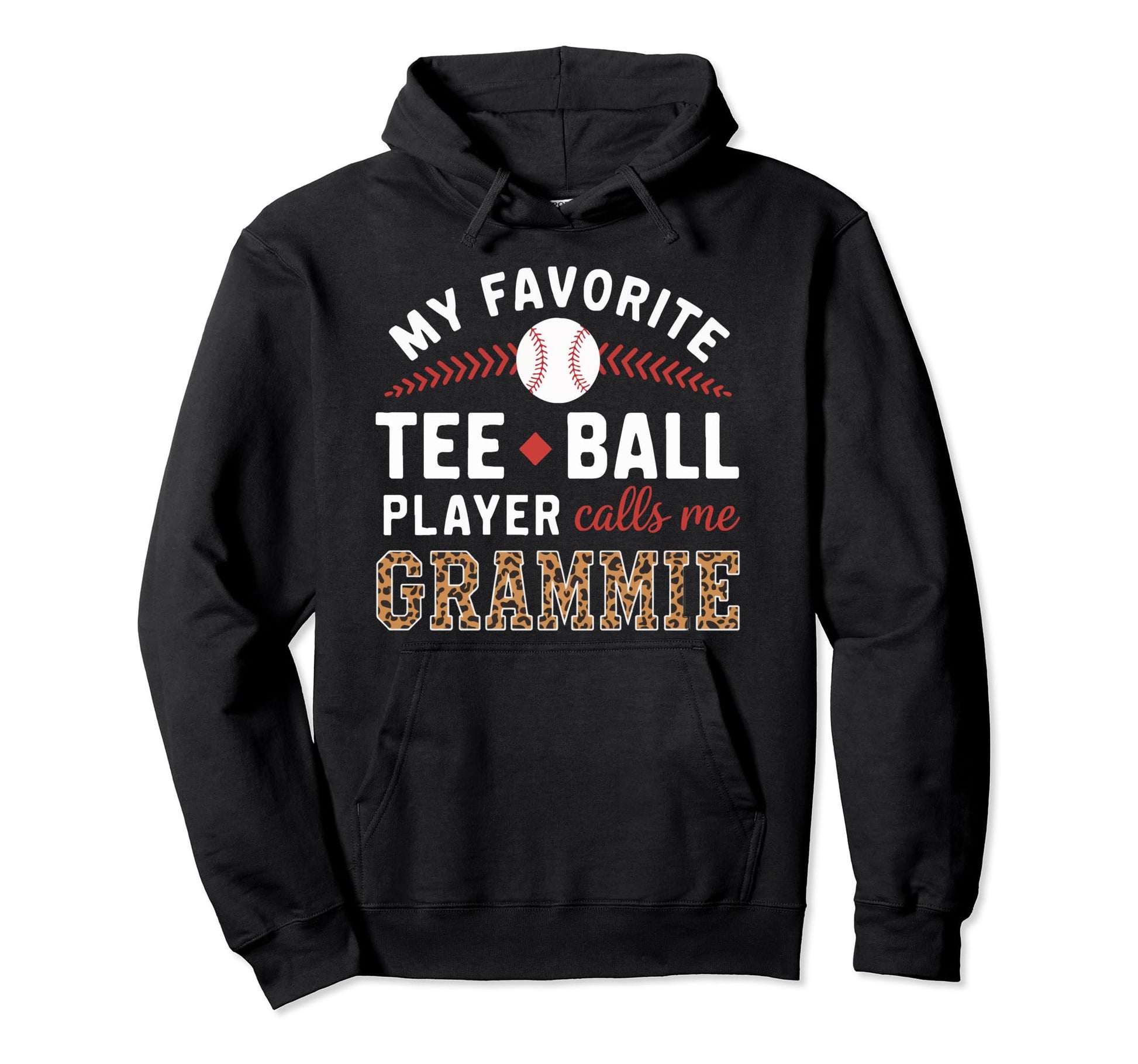 Baseball Grandma Grandmother Granny Hoodie - Graphic Print Men Women - T-Shirt, Sweatshirt, Hoodie
