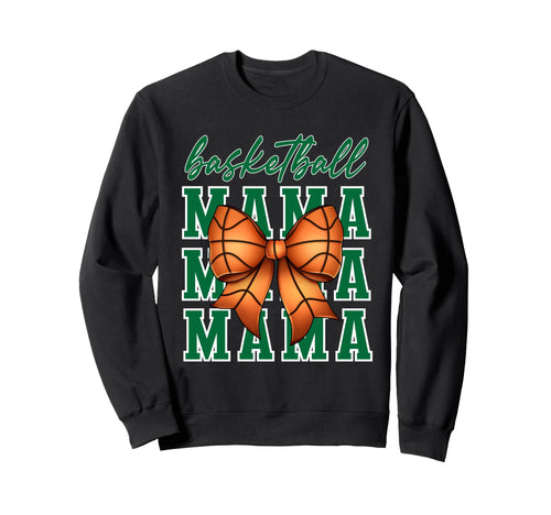 Basketball Mama Coquette Bow Game Sweatshirt - Novelty Apparel for Adults - T-Shirt, Sweatshirt, Hoodie